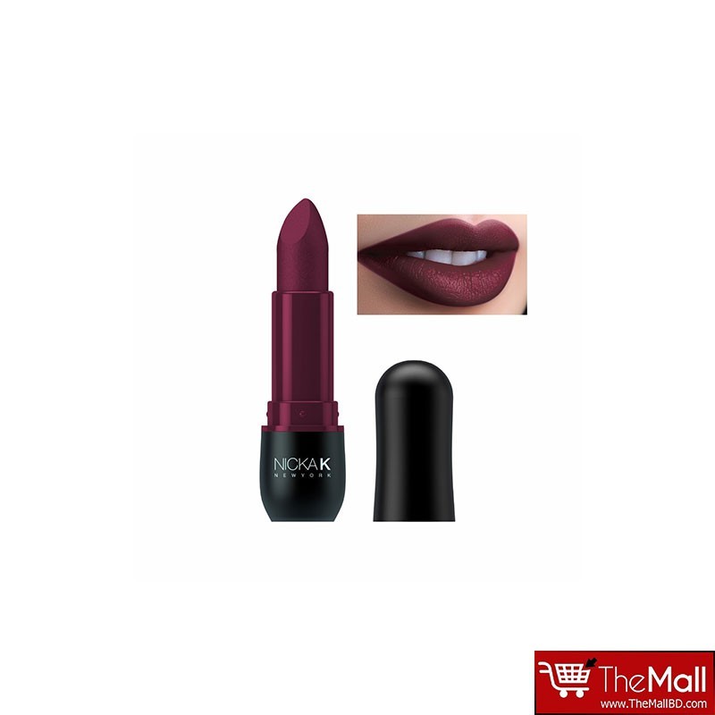 Nicka K Vivid Matte Lipstick 3.5g - NMS21 Violet Red