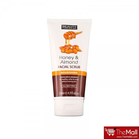 Beauty Formulas Honey & Almond Facial Scrub Nourishing 150ml