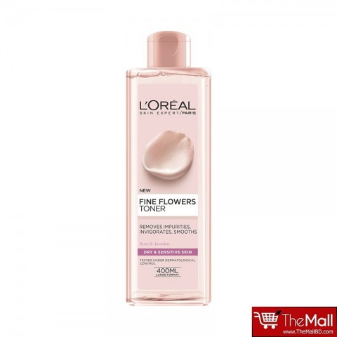 L'Oreal Paris Fine Flowers Toner Dry & Sensitive Skin 400ml