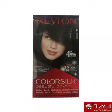 Revlon ColorSilk Beautiful 3D Hair Color - 11 Soft Black