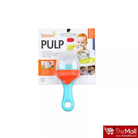 Boon Pulp Silicone Feeder - Blue/ Orange