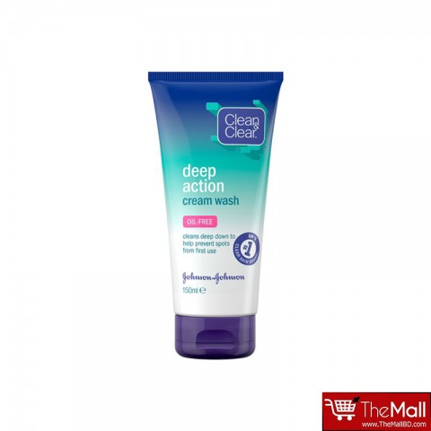 Clean & Clear Deep Action Oil-Free Cream Wash 150ml