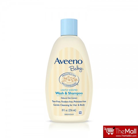 Aveeno Baby Lightly Scented Wash & Shampoo 236ml