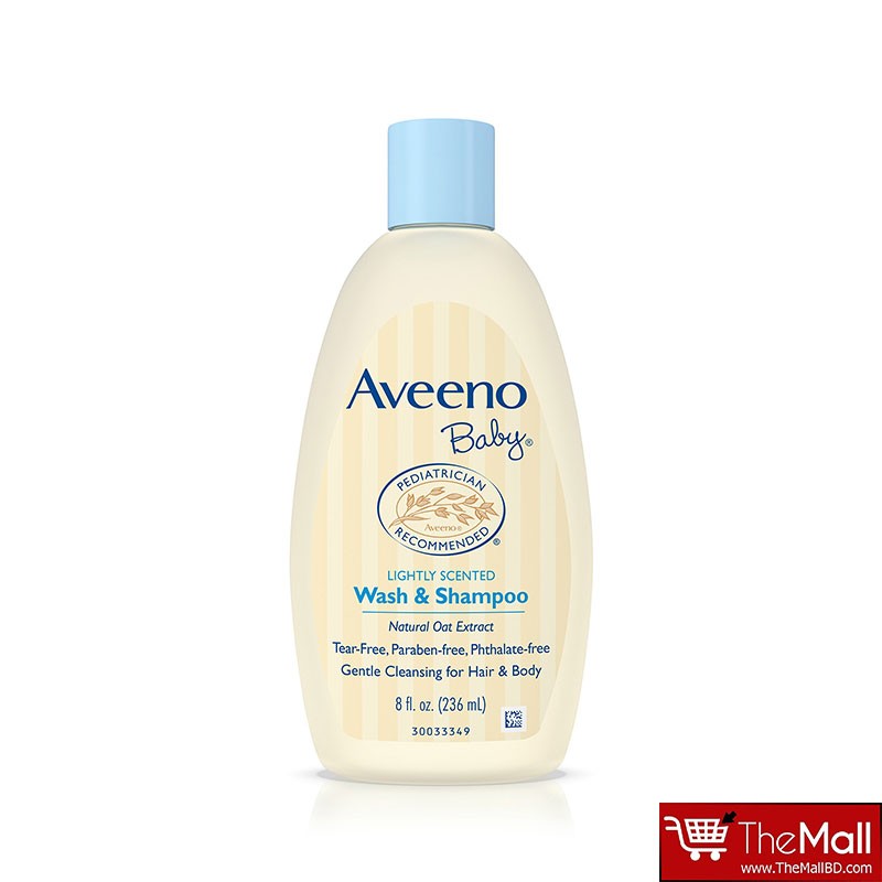 Aveeno Baby Lightly Scented Wash & Shampoo 236ml