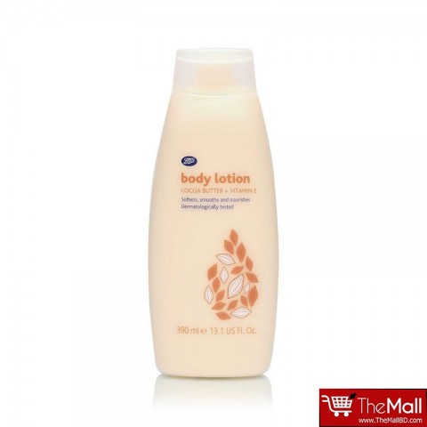 Boots Cocoa Butter and Vitamin E Essentials Body Lotion 390ml