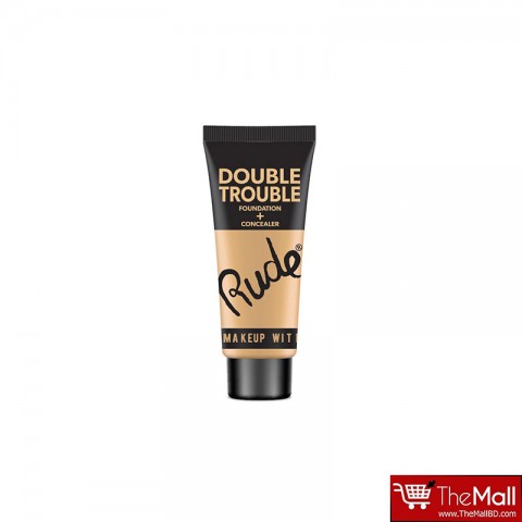 Rude Double Trouble Foundation + Concealer 30ml - Fair