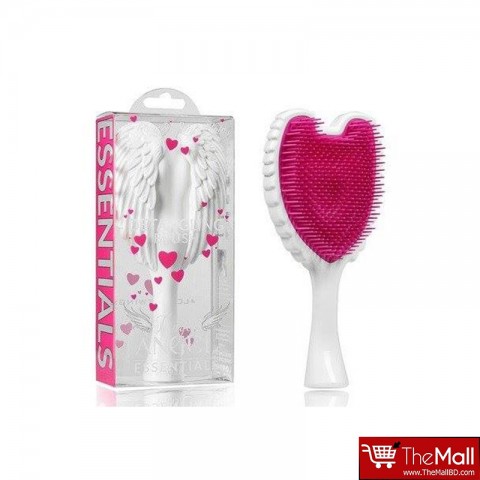 Tangle Angel Essentials Detangling Hair Brush - White & Fuschia