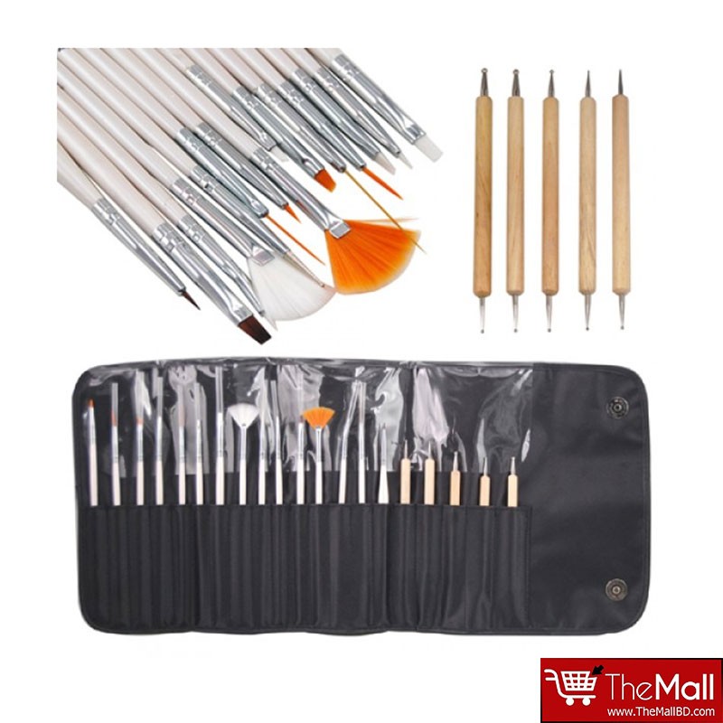 Laroc 20 Piece Nail Art Brush Set