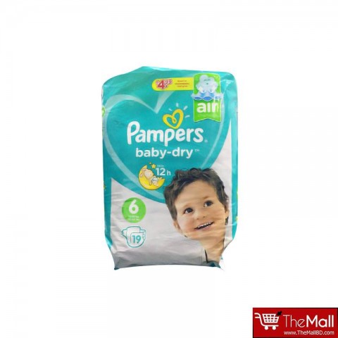 Pampers Baby Dry Belt Up To 12h 6 (13-18 kg) UK 19 Nappies