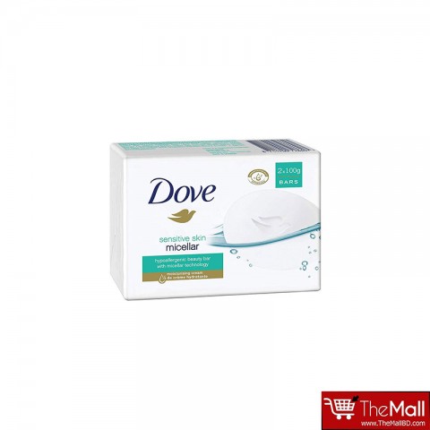 Dove Sensitive Skin Micellar Hypoallergenic Beauty Bars 2x100g
