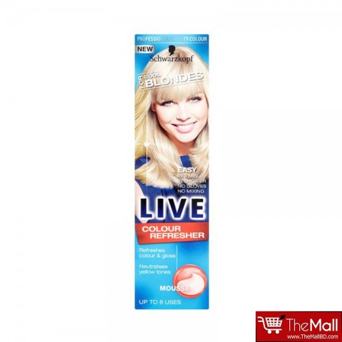 Schwarzkopf Live Colour Refresher Mousse Hair Colour For Cool Blondes