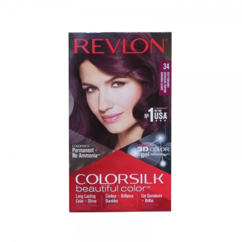 Revlon ColorSilk Beautiful 3D Hair Color - 34 Deep Burgundy