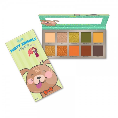 Rude Party Animal 10 Eyeshadow Palette - Ruff Puff
