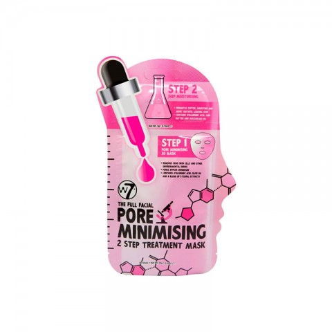 W7 The Full Facial Pore Minimising 2 Step Treatment Mask 23g