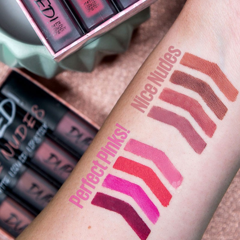 W7 Duped Matte Liquid Lipstick Set - Nice Nudes