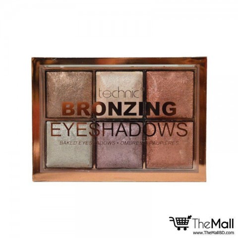 Technic Bronzing 6 Colour Baked Eyeshadow Palette