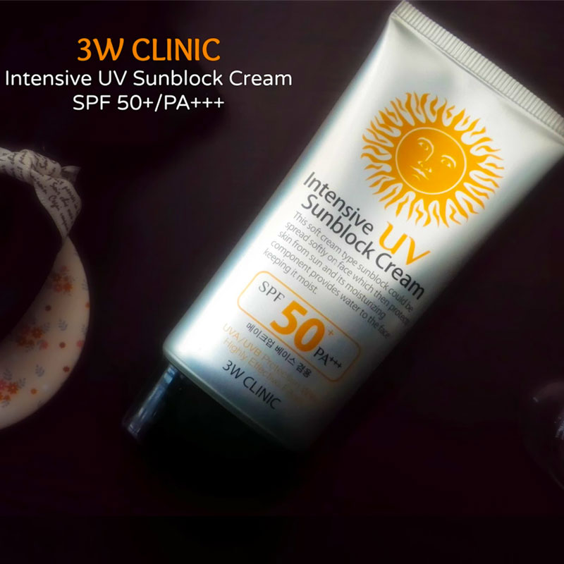 3W Clinic Intensive UV Sunblock Cream SPF50 PA+++ 70ml