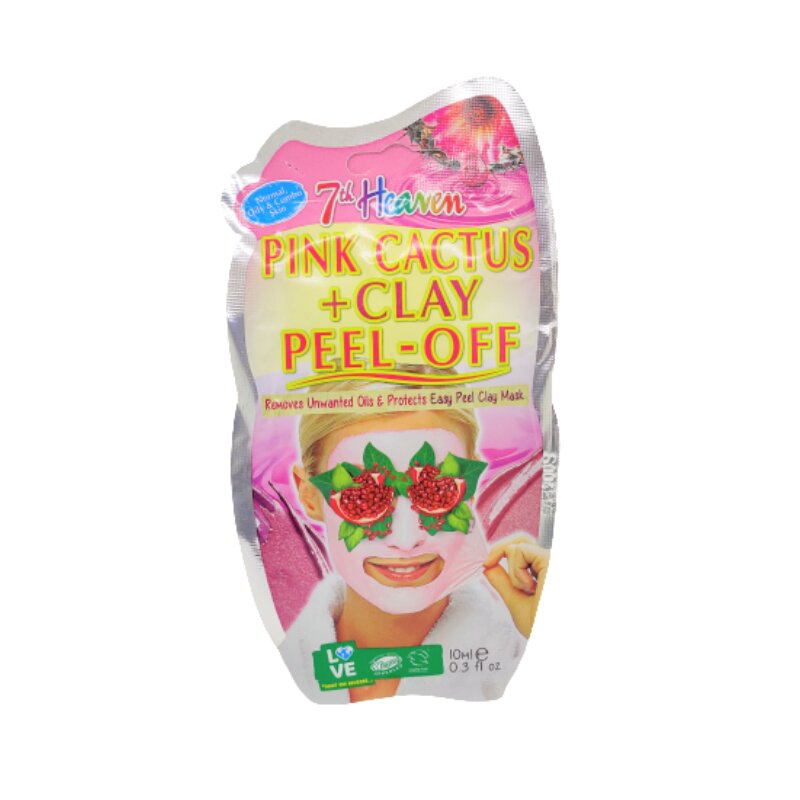 7th Heaven Montagne Jeunesse Pink Cactus + Clay Peel-Off Face Mask 10ml