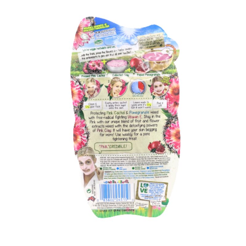 7th Heaven Montagne Jeunesse Pink Cactus + Clay Peel-Off Face Mask 10ml