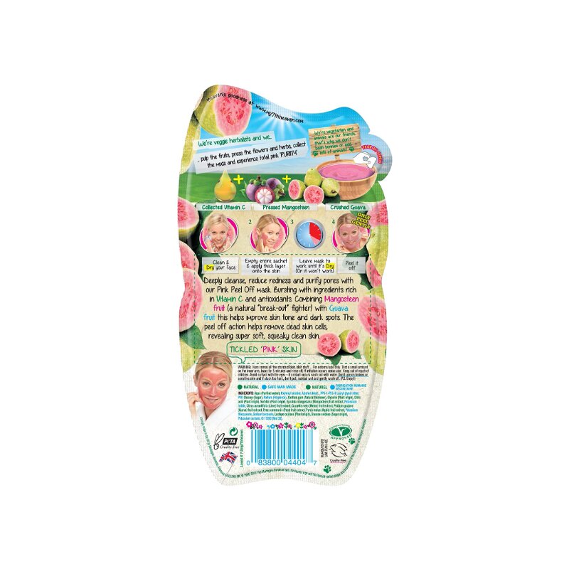 7th Heaven Montagne Jeunesse Pink Guava Peel-Off Face Mask 10ml