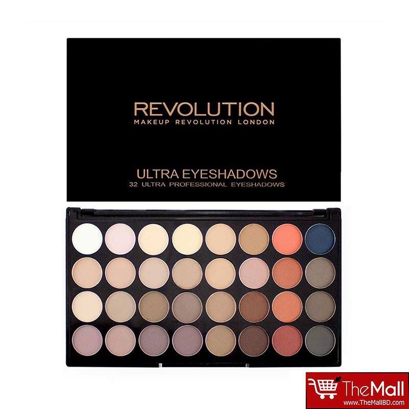 Makeup Revolution Ultra 32 Eyeshadow Palette Flawless Matte 2
