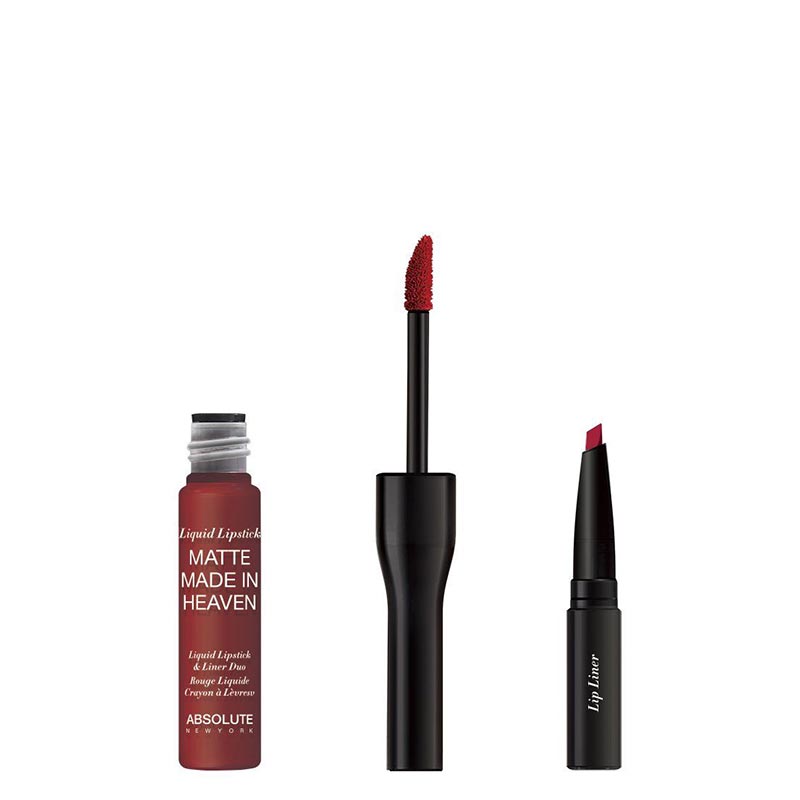 Absolute New York Matte Made In Heaven Liquid Lipstick & Liner Duo - MLIH06 Bitten