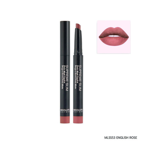 Absolute New York Supreme Slim Demi Matte Lipstick - MLSS53 English Rose