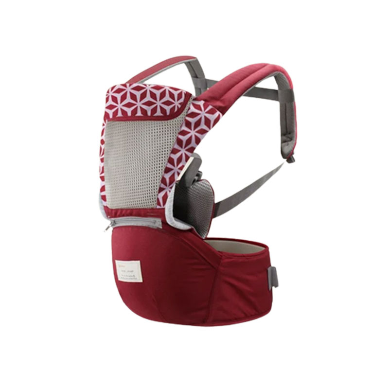 Alebao Hip Seat Baby Carrier - Burgundy