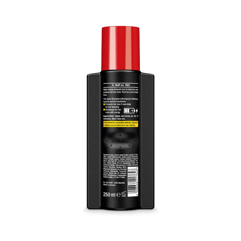 Alpecin Sport Caffeine Shampoo CTX Hair Energizer 250ml