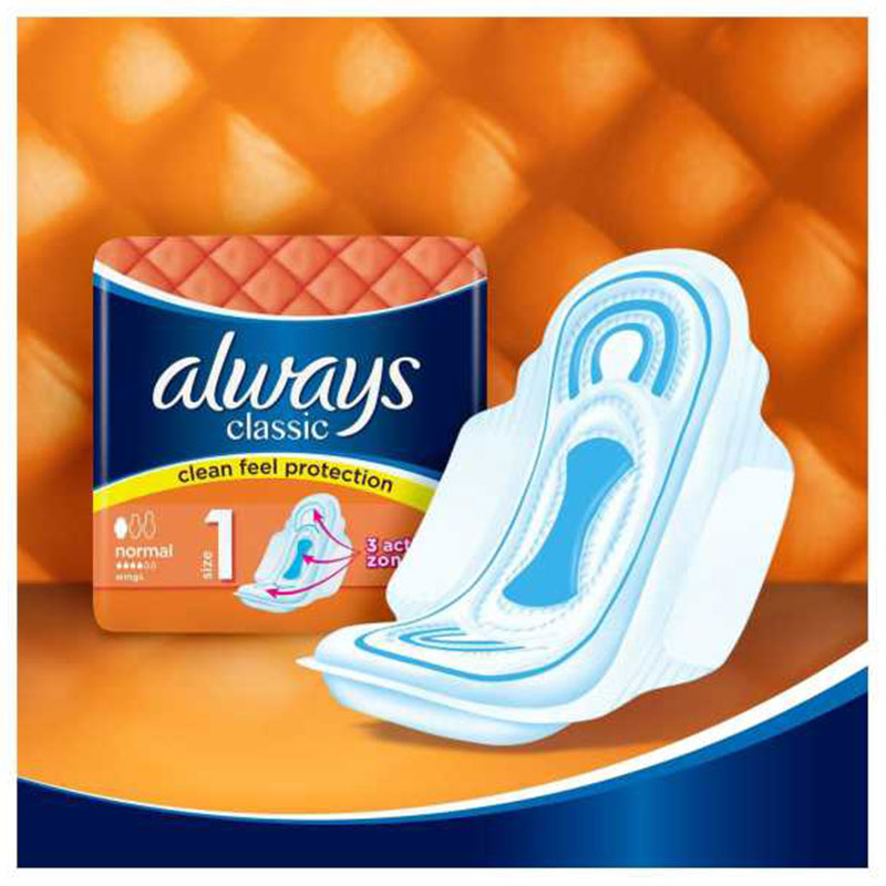 Always Classic Clean Feel Protection Normal Pads - Size 1