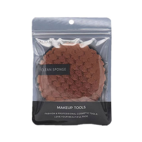 Alyan Pineapple Pattern Clean Sponge Makeup Tools - Brown