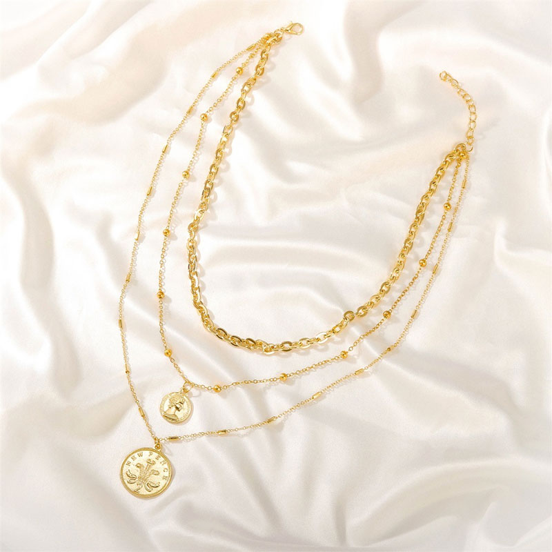 American Exaggerated Multi-layer Portrait Chain Necklace (35)