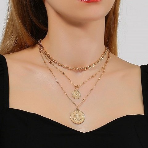 American Exaggerated Multi-layer Portrait Chain Necklace (35)