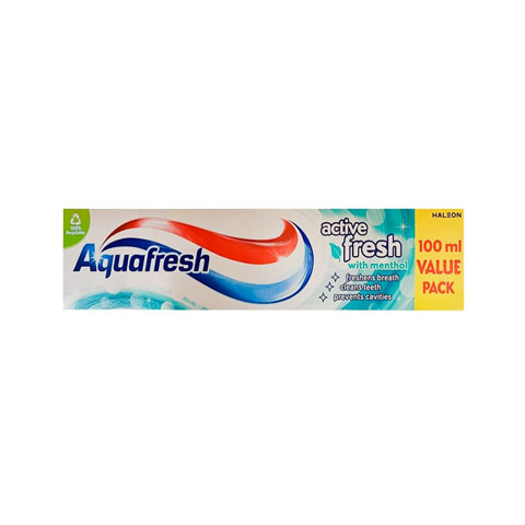 Aquafresh Active Fresh with Menthol Toothpaste 100ml