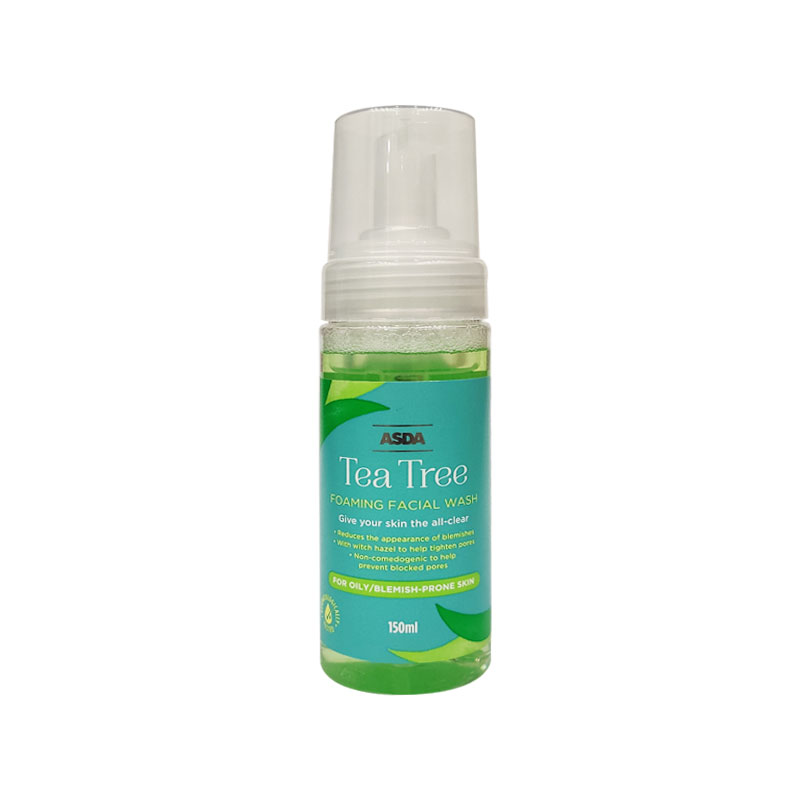 ASDA Tea Tree Foaming Facial Wash For Oily Blemish Pore Skin 150ml