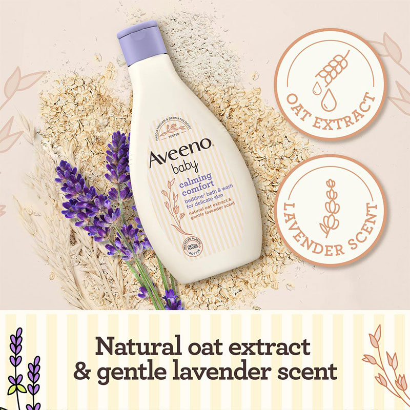 Aveeno Baby Calming Comfort Bedtime Bath Wash 250ml