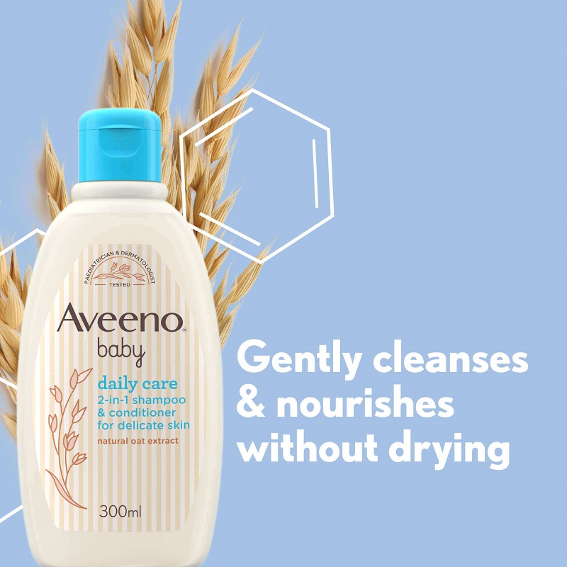 Aveeno Baby Daily Care 2-in-1 Shampoo & Conditioner 300ml
