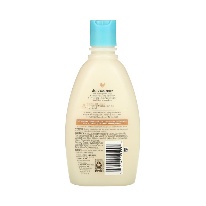 Aveeno Baby Daily Moisture 2-In-1 Shampoo & Conditioner 354ml