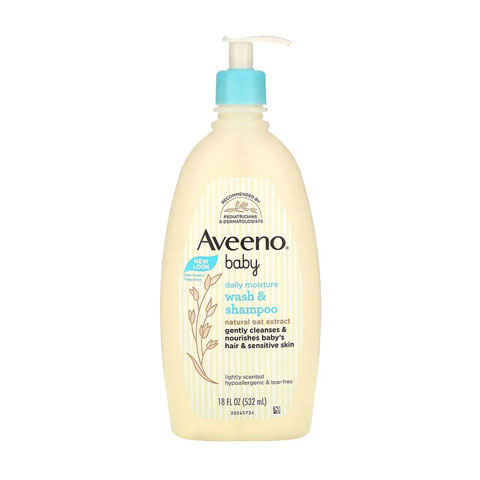 Aveeno Baby Daily Moisture Wash & Shampoo 532ml