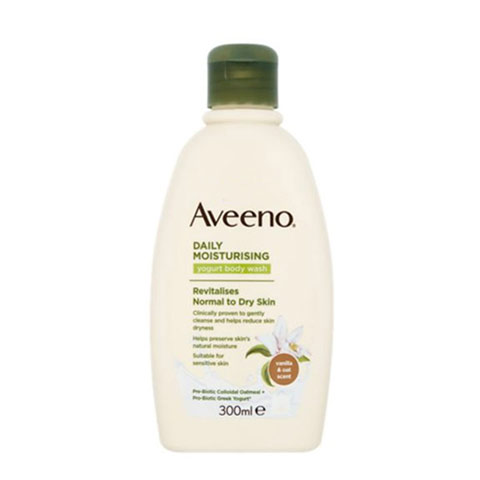 Aveeno Daily Moisturizing Yogurt Body Wash with Vanilla & Oat Scent 300ml