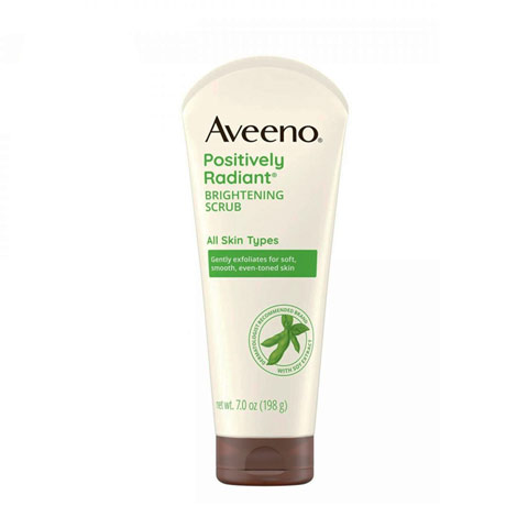 Aveeno Positively Radiant Brightening Scrub for All Skin Type 198g