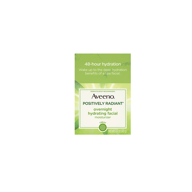 Aveeno Positively Radiant Overnight Hydrating Facial Moisturizer 48g