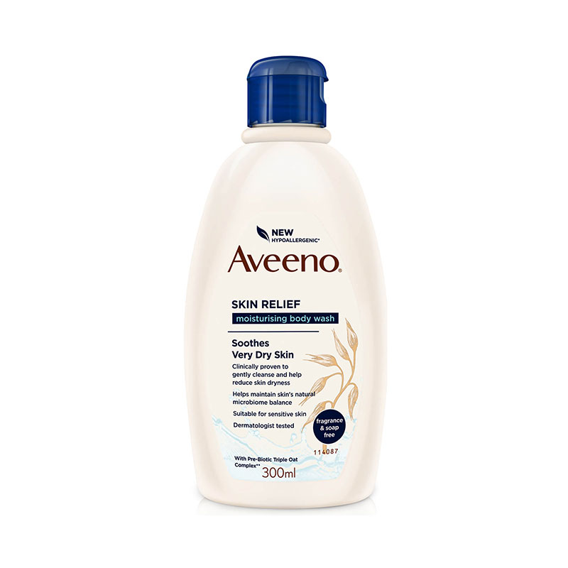 Aveeno Skin Relief Moisturising Body Wash For Soothe Very Dry Skin 300ml