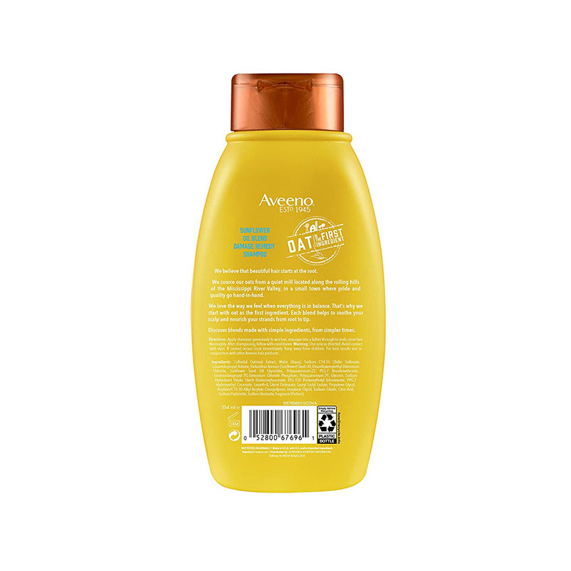 Aveeno Sunflower Oil Blend Damage Remedy Shampoo 354ml