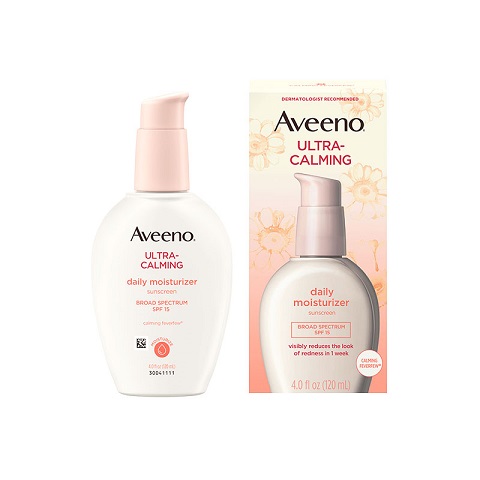 Aveeno Ultra-Calming Daily Moisturizer Sunscreen 120ml - SPF 15