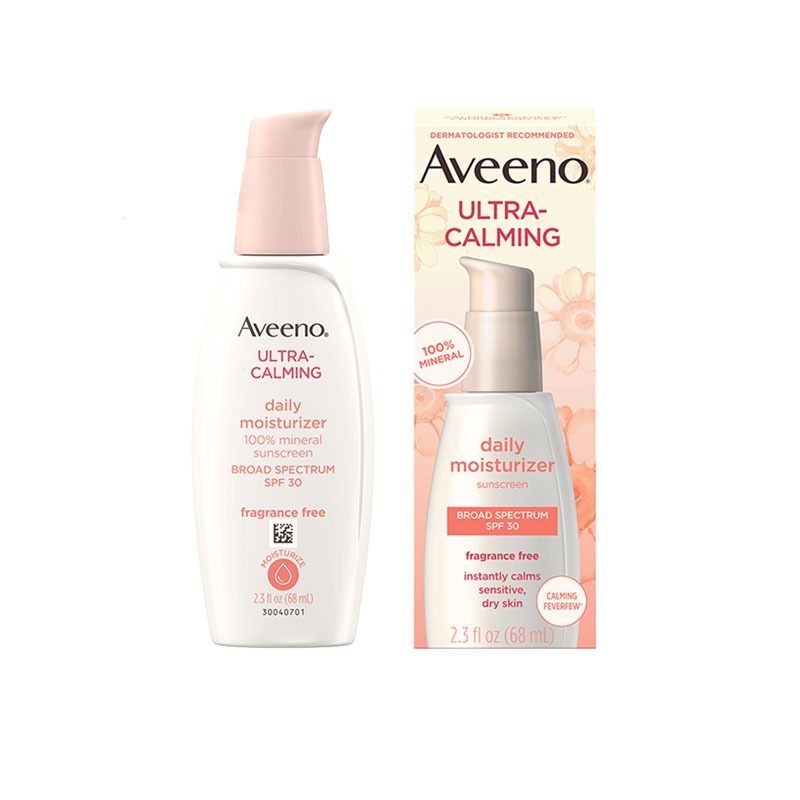 Aveeno Ultra-Calming Fragrance Free Daily Facial Moisturizer Sunscreen 68ml