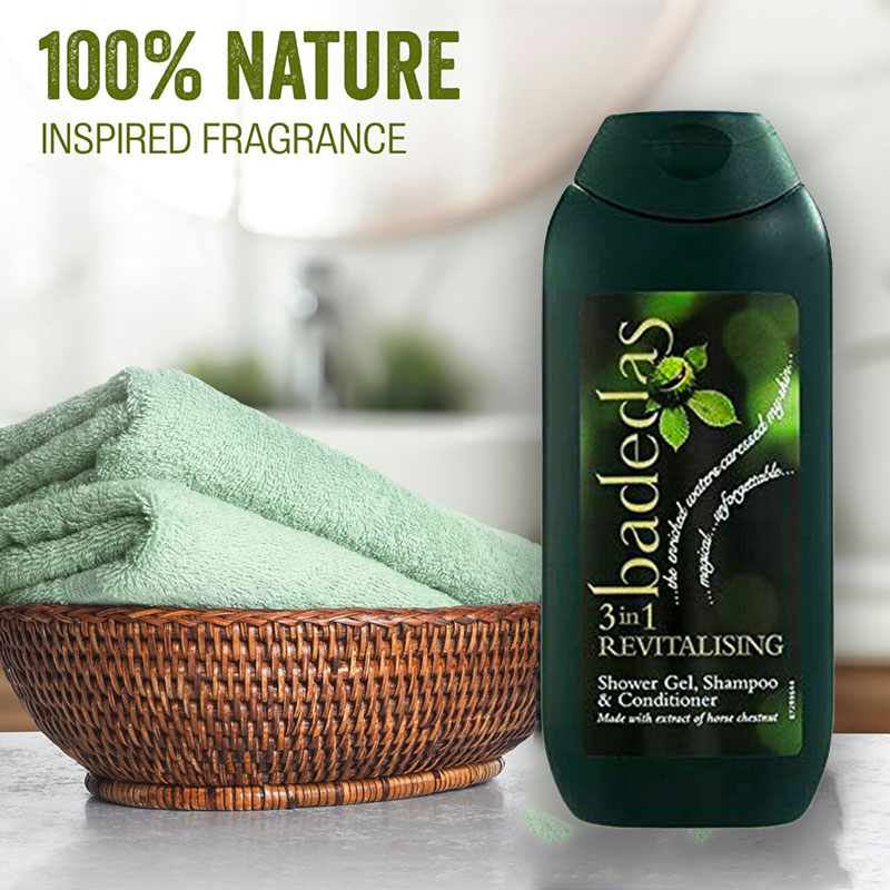 Badedas 3 in 1 Revitalising Shower Gel, Shampoo & Conditioner 200ml