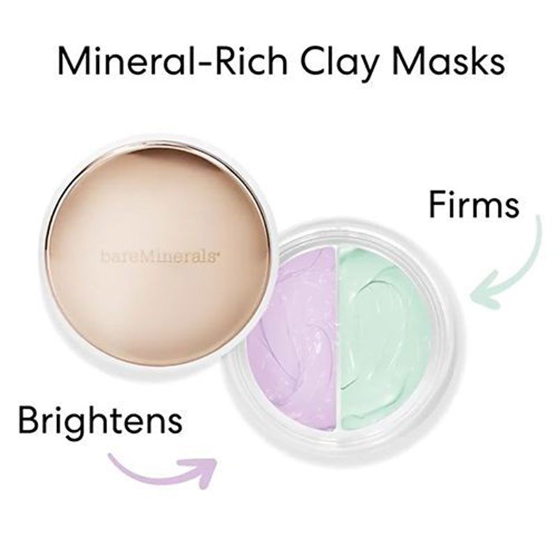 bareMinerals Claymates Mask Duo Be Bright and Be Firm 58g