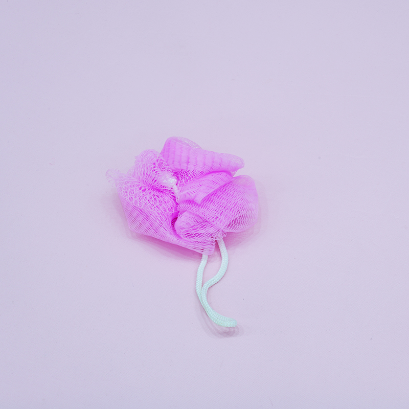 Bath Shower Small Size Sponge Mesh Net Bath Ball - Pink