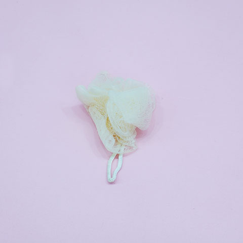 Bath Shower Small Size Sponge Mesh Net Bath Ball - White